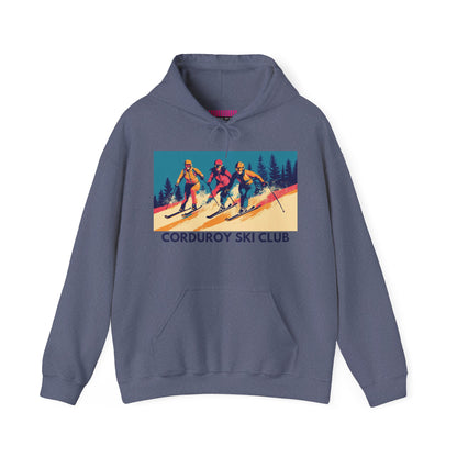 Three Skiers Hoodie Sweatshirt