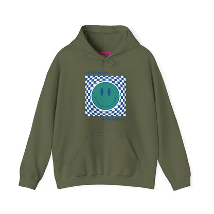 Après Vibes Teal Smiley Face Hoodie Sweatshirt