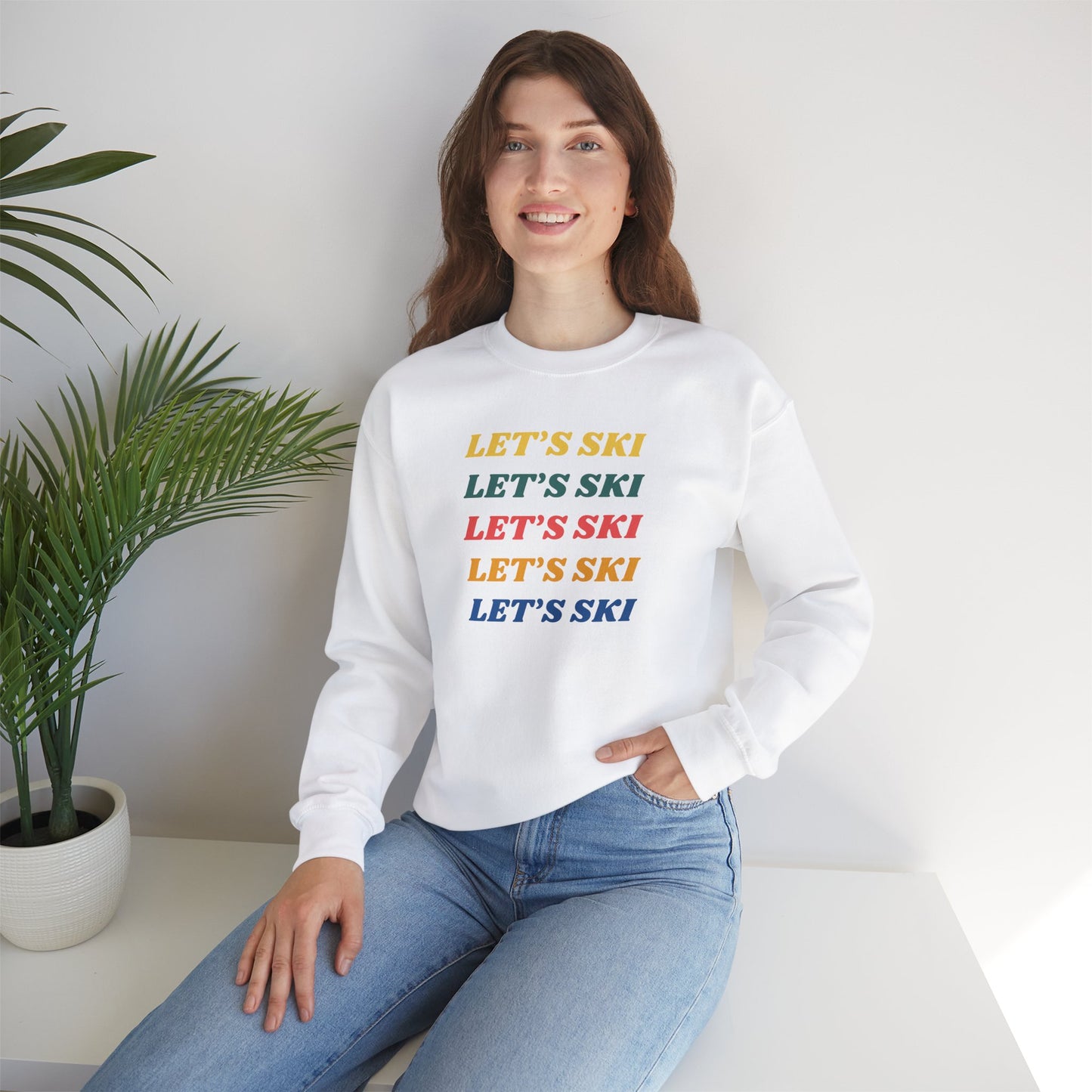 Let's Ski Crewneck Sweatshirt