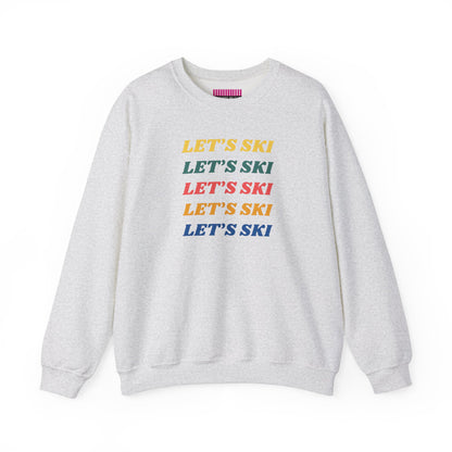 Let's Ski Crewneck Sweatshirt